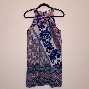 Monteau Multi-Patterned Dress